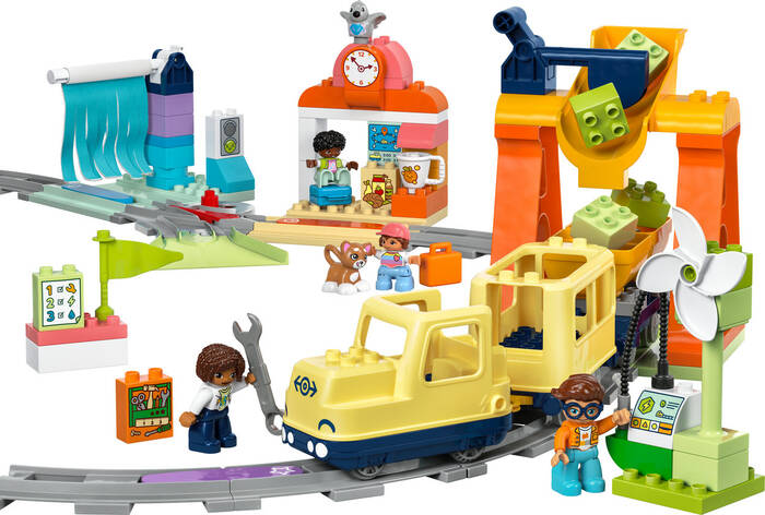 Train Set Binari Duplo Costruzioni LEGO 10872 Duplo Town Ponte E