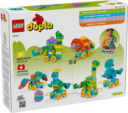 10451 LEGO® DUPLO® 3’ü 1 Arada Tekerlekli Dinozorlar - Thumbnail