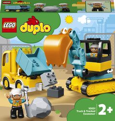 10931 LEGO® DUPLO® Town Kamyon ve Paletli Kazıcı - Thumbnail