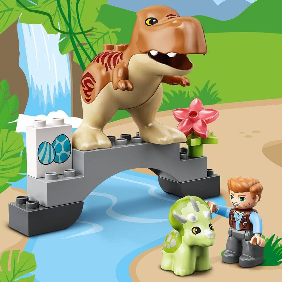 10939 LEGO DUPLO Jurassic World™ T. rex ve Triceratops Dinozor Kaçışı
