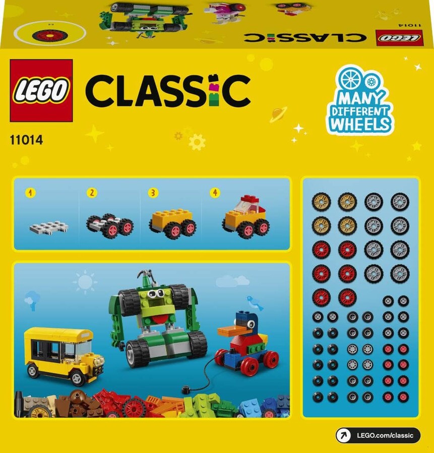11014 LEGO Classic Yapım Parçaları ve Tekerlekler