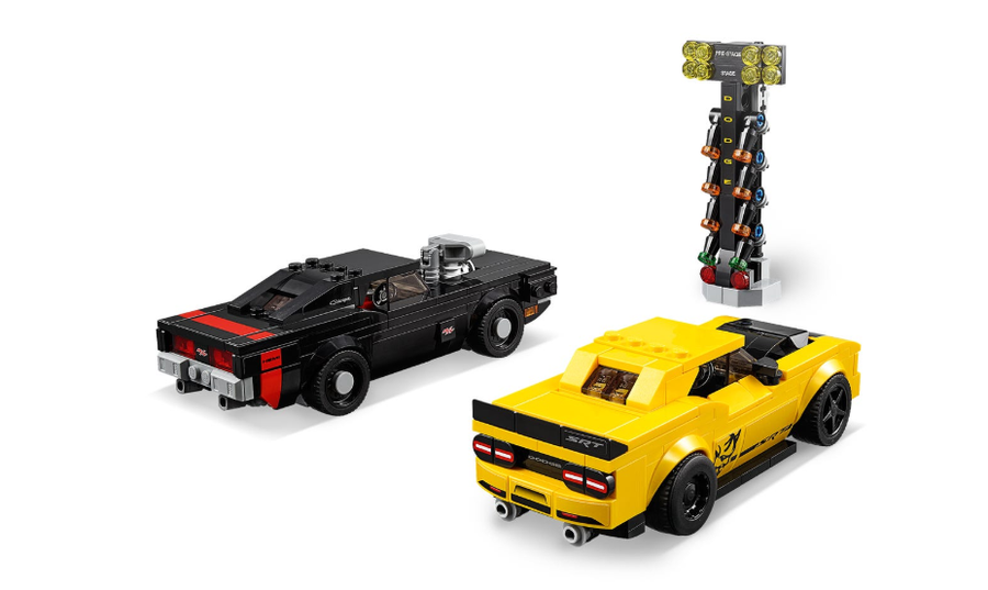 75893 LEGO Speed Champions 2018 Dodge Challenger SRT Demon ve 1970 Dodge Charger R/T