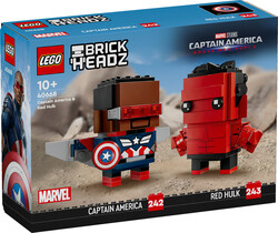 BrickHeadz - 40668 LEGO® Marvel Kaptan Amerika ve Red Hulk Figürleri (1)