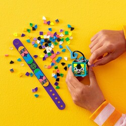 41945 LEGO DOTS Neon Kaplan Bileklik ve Çanta Süsü - Thumbnail