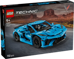 42217 LEGO® Technic Chevrolet Corvette Stingray Mavi - Thumbnail