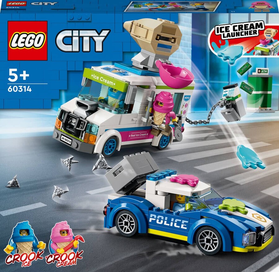 60314 LEGO City Dondurma Kamyonu Polis Takibi