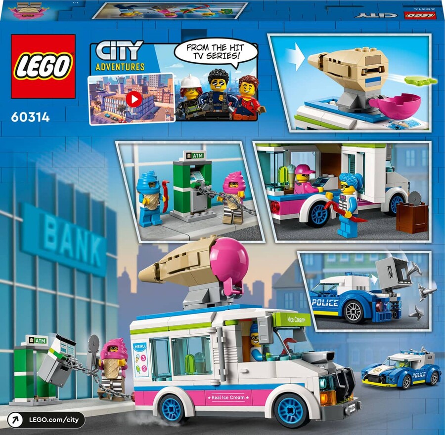 60314 LEGO City Dondurma Kamyonu Polis Takibi