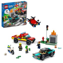 60319 LEGO City İtfaiye Kurtarma Operasyonu ve Polis Takibi - Thumbnail