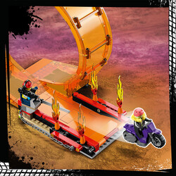 60339 LEGO City Stunt Çift Çemberli Gösteri Arenası - Thumbnail