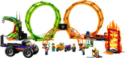 LEGO - 60339 LEGO City Stunt Çift Çemberli Gösteri Arenası