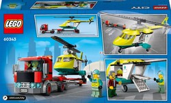 60343 LEGO City Kurtarma Helikopteri Nakliyesi - Thumbnail
