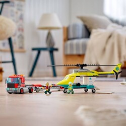 60343 LEGO City Kurtarma Helikopteri Nakliyesi - Thumbnail