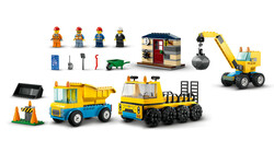 60391 LEGO® City İnşaat Kamyonları ve Yıkım Gülleli Vinç - Thumbnail