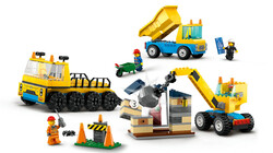 60391 LEGO® City İnşaat Kamyonları ve Yıkım Gülleli Vinç - Thumbnail