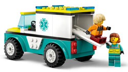 60403 LEGO® City Acil Ambulansı ve Snowboardcu - Thumbnail