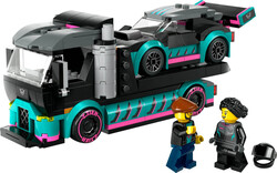 LEGO - 60406 LEGO® City Yarış Arabası ve Araba Taşıyıcı Kamyon