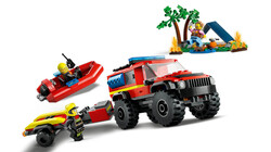 60412 LEGO® City 4x4 Kurtarma Botlu İtfaiye Kamyonu - Thumbnail