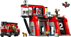 City - 60414 LEGO® City İtfaiye Kamyonlu İtfaiye Merkezi