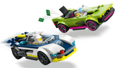 60415 LEGO® City Polis Arabası ve Spor Araba Takibi - Thumbnail