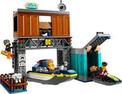 LEGO - 60417 LEGO® City Polis Sürat Teknesi ve Hırsızların Gizlenme Yeri