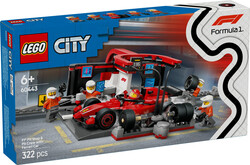 City - 60443 LEGO® City Ferrari Arabalı F1® Pit Stop ve Pit Ekibi (1)