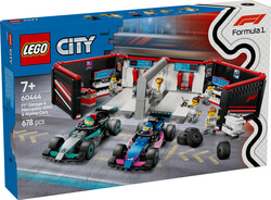 60444 LEGO® City F1® Garajı ve Mercedes-AMG ve Alpine Arabaları - Thumbnail