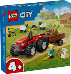 City - 60461 LEGO® City Römorklu Kırmızı Çiftlik Traktörü ve Koyun (1)