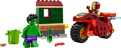 LEGO - 76287 LEGO® Marvel Motosikletli Iron Man ve Hulk