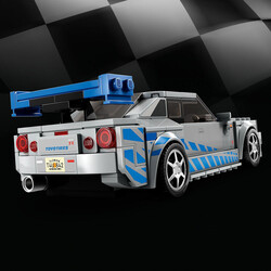 76917 LEGO® Speed Champions Daha Hızlı Daha Öfkeli Nissan Skyline GT-R (R34) - Thumbnail
