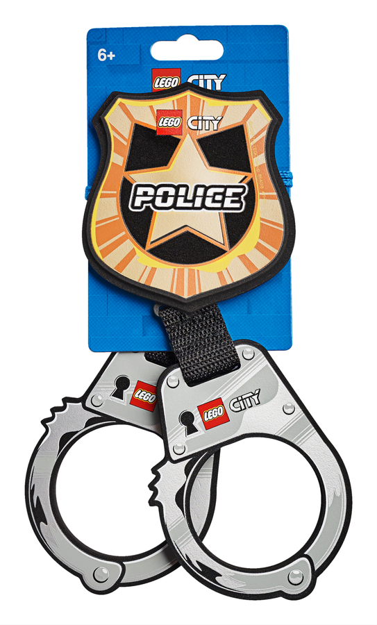 854018 Police Handcuffs & Badge