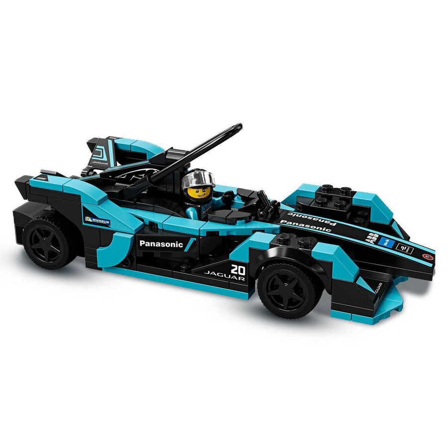 76898 LEGO Speed Champions Formula E Panasonic Jaguar Racing GEN2 araba ve Jaguar I-PACE eTROPHY