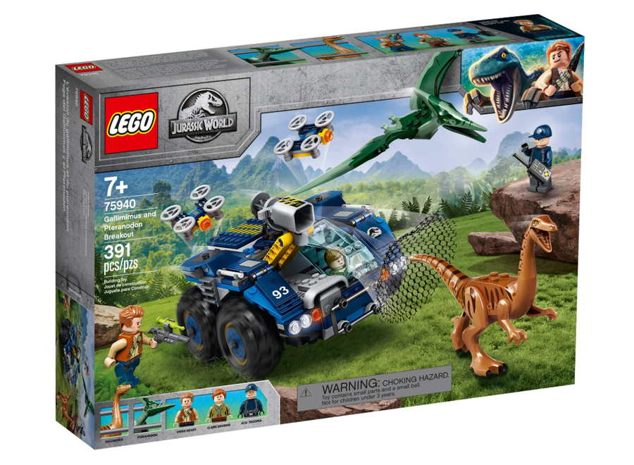 75940 LEGO Jurassic World Gallimimus ve Pteranodon Kaçışı