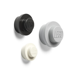 Saklama ve Ev Dekoru - 40161733 LEGO Duvar Askı Seti (Beyaz-Siyah-Gri)