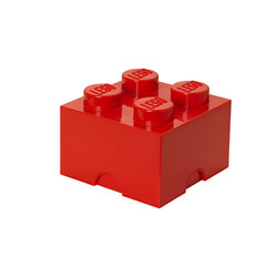 Saklama ve Ev Dekoru - 40031730 LEGO Saklama Yapım Parçası 4 - Kırmızı