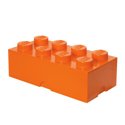 Saklama ve Ev Dekoru - 40041760 LEGO Saklama Yapım Parçası 8 - Turuncu