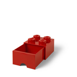 Saklama ve Ev Dekoru - 40051730 LEGO Yapım Parçası Çekmece 4 - Kırmızı