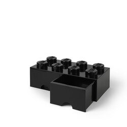 Saklama ve Ev Dekoru - 40061733 LEGO Yapım Parçası Çekmece 8 - Siyah