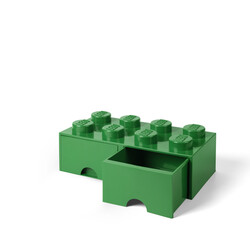 Saklama ve Ev Dekoru - 40061734 LEGO Yapım Parçası Çekmece 8 - Yeşil