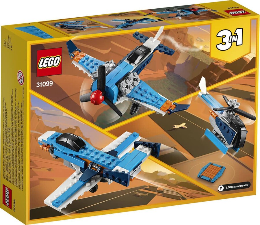 31099 LEGO Creator Pervaneli Uçak