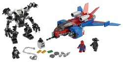 76150 LEGO Super Heroes Spiderjet, Venom Robotu'na Karşı - Thumbnail