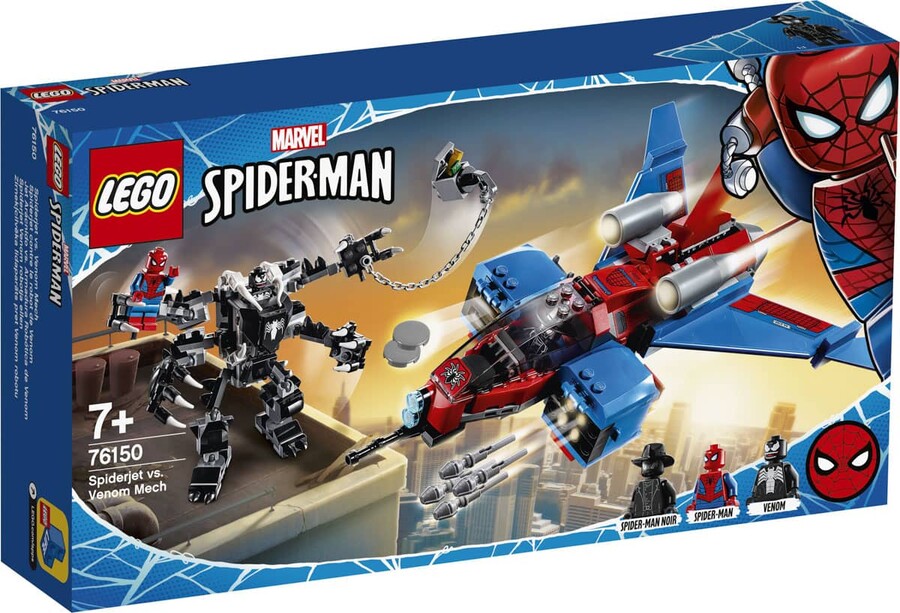 76150 LEGO Super Heroes Spiderjet, Venom Robotu'na Karşı