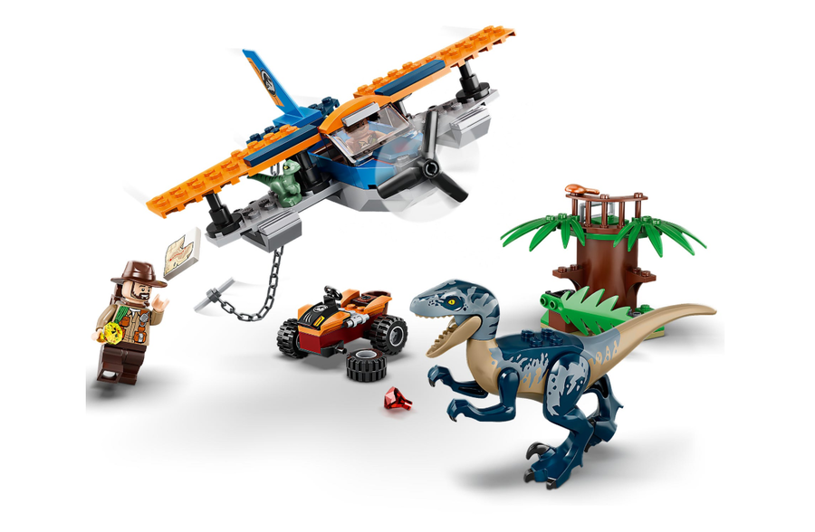 75942 LEGO Jurassic World Velociraptor: Uçakla Kurtarma Görevi